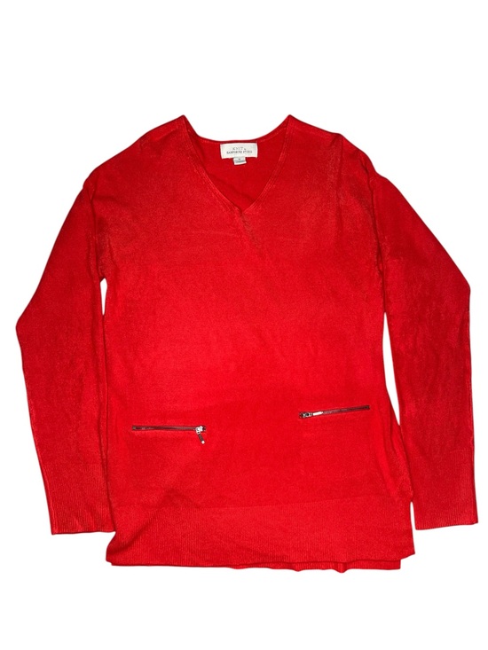 Hampshire Studio Sweaters - KNIT by Hampshire Studio Red V-Neck Sweater